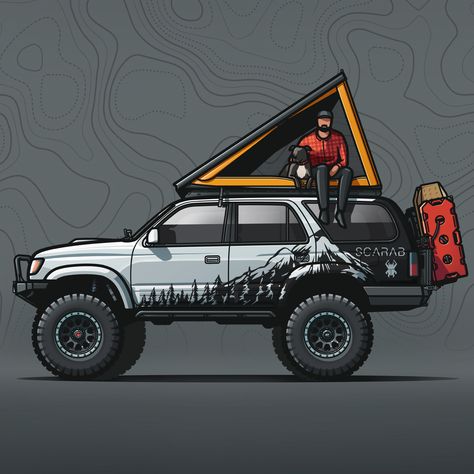 Toyota Forerunner, Overland 4runner, Pajero Off Road, 4th Gen 4runner, Mini Trucks 4x4, Adventure Car, F1 Wallpaper Hd, Cool Car Drawings, Automotive Artwork