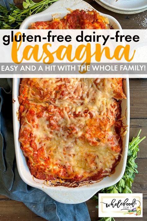 Paleo Lasagna, Dairy Free Lasagna, Gluten Free Lasagna, Recipe Gluten Free, Classic Lasagna, Gluten Free Dairy Free Recipes, Lasagna Recipe, Food Printables, Dairy Free Recipes