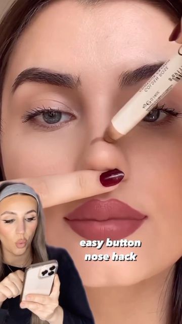 Makeup on Instagram: "Easy button nose contour hack! 🤌🏼 @makeupby_elliee" Button Nose Contour, Powder Eyeliner, Best Perfumes For Women, Powdered Eyeliner, Nose Contour, Apply Eyeshadow, Best Perfumes, Button Nose, Eye Makeup Techniques