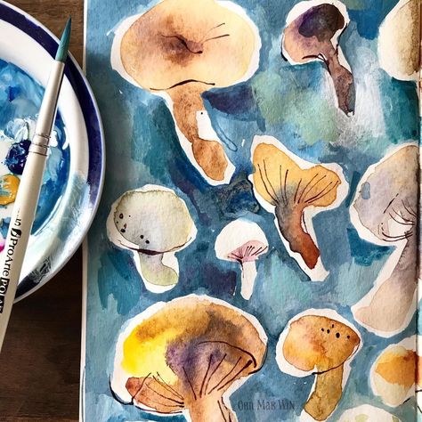 Today I decided to spend the morning painting just for sheer pleasure. I have been wanting to do this for weeks where I’m not thinking… | Instagram Ohn Mar Win, Morning Painting, Discovery Day, When I Go, Do It Anyway, Food Illustration, Sketchbook Inspiration, Food Drawing, Food Diary