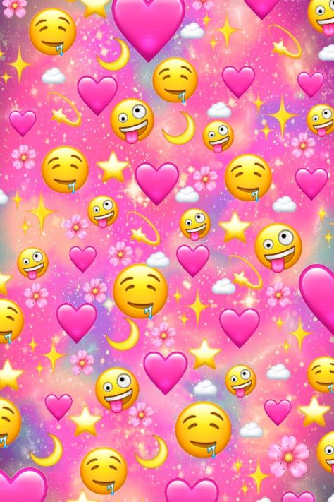 Pink Emoji Wallpaper, Frühling Wallpaper, Apple Iphone Wallpaper Hd, Emoji Wallpaper Iphone, Emoji Backgrounds, Emoji Love, Easter Wallpaper, Heart Emoji, Cute Emoji