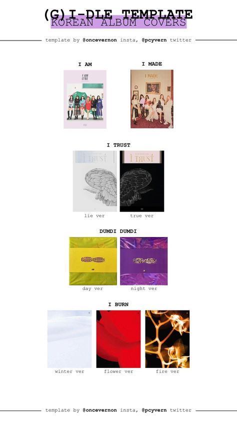 By @oncevernon on instagram Gidle Album Collection, Photocard Layout, Albums Collection, Kpop Wishlist, Photocard Collection, Album Collection, Abstract Pencil Drawings, Photocard Template, Kpop Photocards