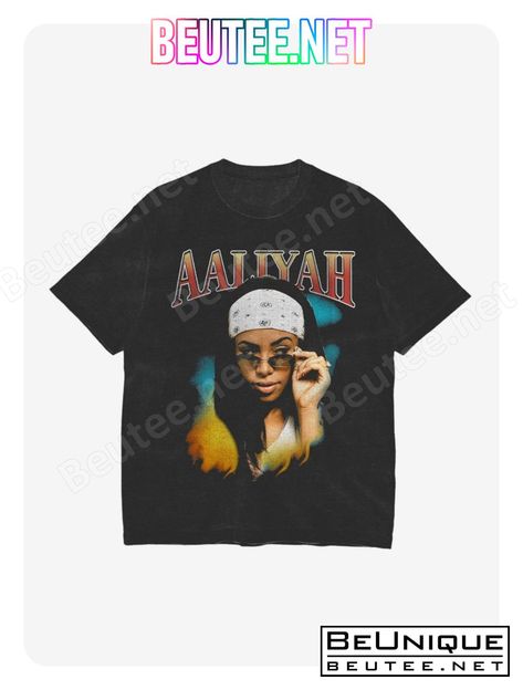 17.99 USD Aaliyah Shirt, Aaliyah T Shirt, Graphic Tee Ideas, Vintage Rap Tees, Rapper Shirts, Tee Outfits, Aaliyah Style, Graphic Tee Outfits, Tee Ideas