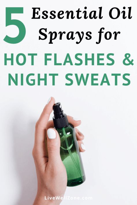 These essential oils for hot flashes and night sweats are just what you need to get rid of hot flashes. With oils like clary sage, peppermint and others, these hot flash remedies give fast relief from menopause symptoms. Diy Icy Hot Recipes Essential Oils, Menopausal Essential Oils, Hit Flash Remedies, Hotflash Remedies Natural, Essential Oils For Menopausal Women, Natural Remedies For Hot Flashes, Herbs For Hot Flashes, Essential Oils For Perimenaupose, Oils For Hot Flashes