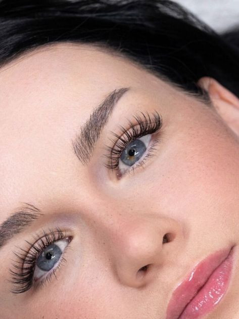 Wet Lash Volume Set Natural Full Set Lash Extensions, Long Wispy Lash Extensions, Elegant Lash Extensions, Classic Lash Extensions Styles Natural, Doe Eyelash Extensions, Lash Extensions Styles Hooded Eyes, Eyelash Extensions Open Eye, Open Eye Eyelash Extensions, Classic Lash Extensions Styles Doll Eye