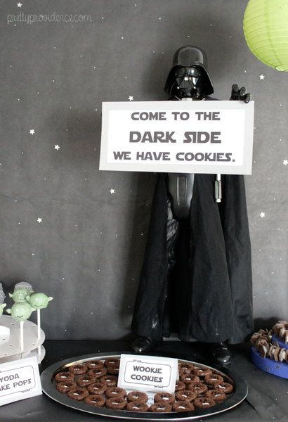 how to decorate a star wars themed party for cheap | food, decor and kids games on pretty providence Star Wars Birthday Decorations, Star Wars Essen, Star Wars Themed Party, 4de Verjaardag, Star Wars Baby Shower, Star Wars Theme Party, Star Wars Food, Star Wars Birthday Party, Star Wars Wedding