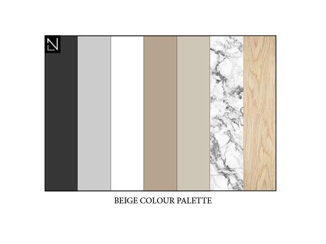 Colour Palette Ideas, Wood Combinations, Beige Color Palette, Black Color Palette, Grey Palette, Gold Color Palettes, House Color Palettes, Black Living Room, Deco Salon