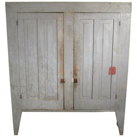 Primitive Wall Cabinets, Grey Cupboards, Counter Cabinet, Jelly Cupboard, Primitive Cupboards, Primitive Bathrooms, Pine Cabinets, Painted Cupboards, Cupboard Cabinet