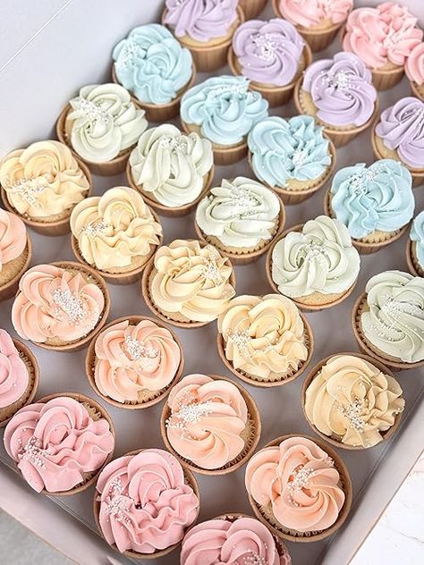 Rainbow Wedding Cupcakes! #baking Cupcakes Pastel, Rainbow Cupcakes, Rainbow Wedding, Pastel Wedding, Wedding Cupcakes, Wedding Planning, Muffins, Pastel, Rainbow