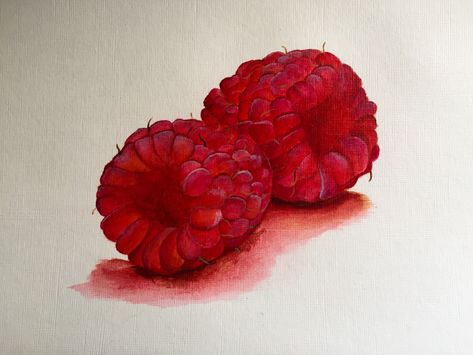 Love raspberry? Paint with me..easy acrylic painting for beginners........ link down below 👇🏻#acrylicpainting #howtopaint #raspberrypainting #raspberry #easyacrylicpaintingforbeginners #howtopaintrealisticfruit Raspberry Paint, Raspberry Painting, Easy Acrylic Painting For Beginners, Painting Timelapse, Yellow Raspberries, Paint With Me, Seascape Artwork, Acrylic Tutorials, Easy Acrylic Painting