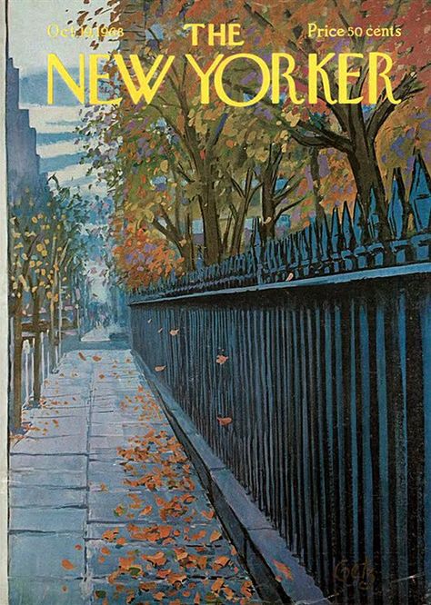 The New Yorker October 1968 The New Yorker Magazine, New Yorker Magazine, New Yorker Covers, Postal Vintage, Journal Vintage, Magazine Illustration, Cover Artwork, Vintage Magazines, Vintage Magazine