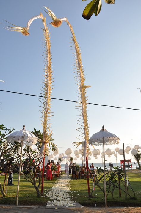 Wedding Bali Decoration, Poruwa Ceremony, Balinese Wedding, Outdoor Beach Wedding, Bali Decor, Weddings Idea, Wedding Concept, Wine Dinner, Wedding Set Up