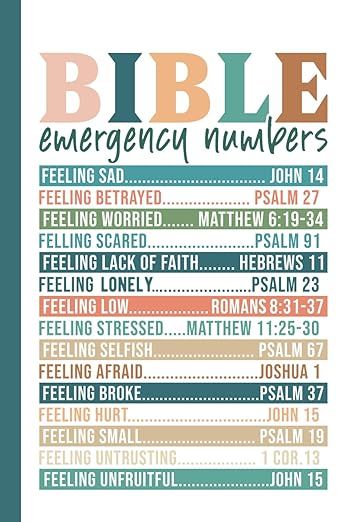 Bible Emergency Numbers: A Journal of Faith & Hope, Notebook, Diary, Planner: 120 Pages Cindy Smith, Bible Emergency Numbers, Emergency Numbers, Bible Journal Notebooks, Romans 8:31, Feeling Betrayed, Psalm 37, Bible Images, Psalm 27