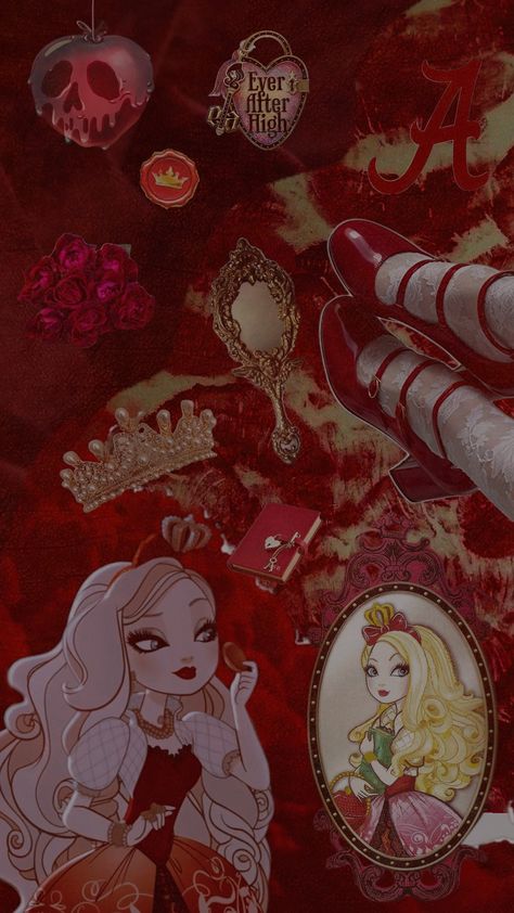 What eah character should I do next? #eah #everafterhigh #fyp #apple #red Ever After High, Pretty Wallpapers, Aesthetic Wallpapers, Red