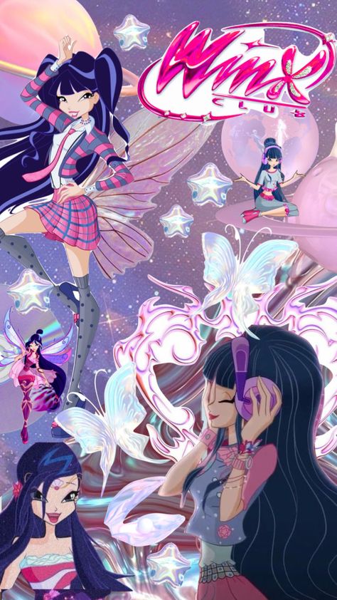 Winx Musa Wallpaper, Fairy Aesthetic Collage, Winx Wallpapers Aesthetic, Musa Winx Aesthetic, Musa Winx Club Aesthetic, Winx Posters, Winx Moodboard, Musa From Winx Club, Winx Club Aesthetic Wallpaper