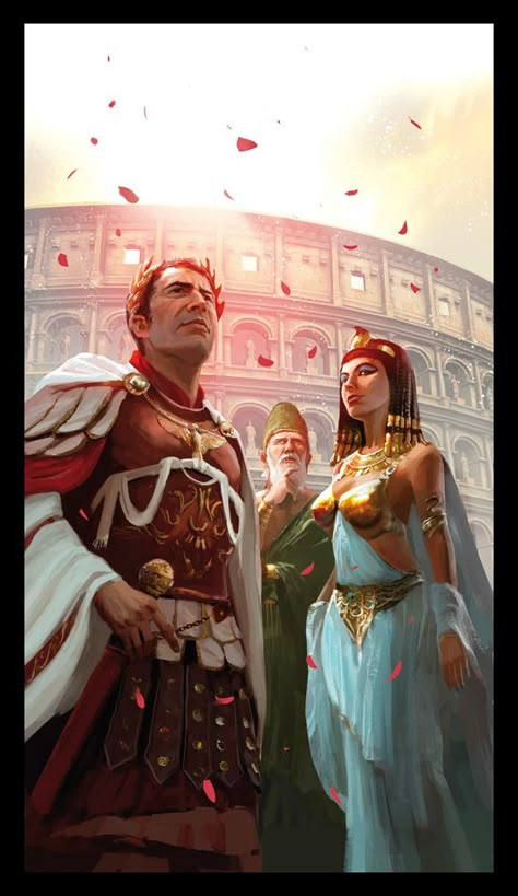 Caesar and cleopatra by MiguelCoimbra on DeviantArt Cleopatra And Julius Caesar, Caesar And Cleopatra, Imperiul Roman, Roman Warriors, 7 Wonders, Roman Soldiers, Roman History, Roman Art, Egyptian Goddess