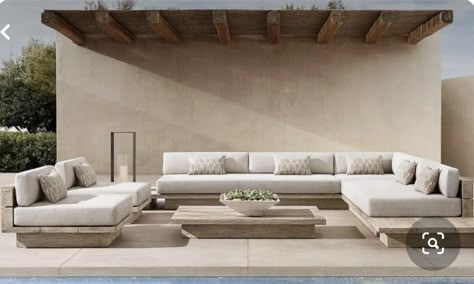 Outdoor Living Design, Luxury Chairs, Outdoor Sofa Sets, Outdoor Couch, Outdoor Living Room, Wood Sofa, Diy Outdoor Furniture, Dream Home Design, Patio Design