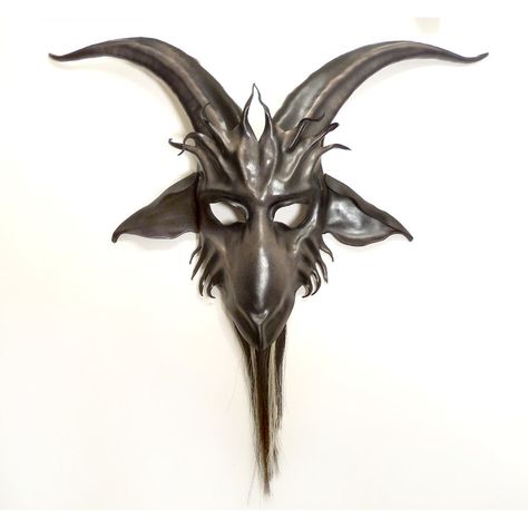 Krampus Mask, Baphomet Goat, Goat Mask, Mask Inspiration, Devil Mask, The Magic Flute, Leather Mask, Skull Mask, Incubus