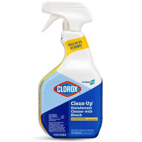 Bleach Spray, Clorox Bleach, Toilet Bowl Cleaners, Disinfectant Spray, Bleach Product, Bottom Of The Bottle, Cleaning Spray, Cleaning Chemicals, Bathroom Cleaner