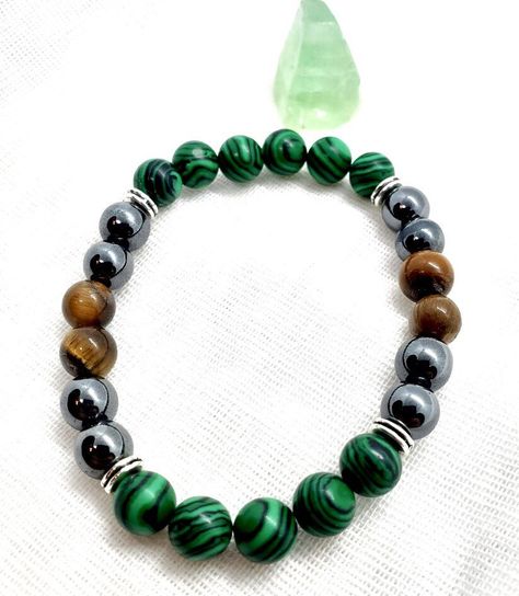 Malachite Bracelet Ideas, Shambala Bracelet, Blue Jewellery, Bracelet Craft, Malachite Bracelet, Bracelet Craft Diy, Beads Bracelet Design, Green Malachite, Bracelet Design