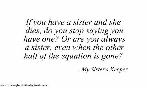 My Sisters Keeper Quotes, Keeper Quotes, Jodi Picoult Quotes, My Sister's Keeper, Sisters Keeper, My Sisters Keeper, Crying My Eyes Out, Jodi Picoult, Important Quotes