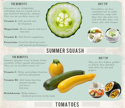 A guide to Summer Food Zucchini Benefits, Squash Benefits, Diet Schedule, Vegan Probiotics, Getting Fit, Grilled Zucchini, Cucumber Recipes, Eating Clean, Summer Food