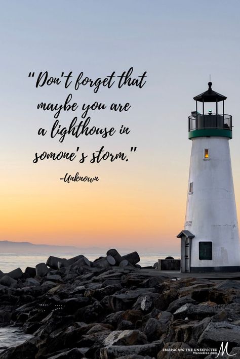 We are all walking through a great deal of uncertainty in our world. Will you join us as we learn together how to embrace a new way of life in the unknown? Light House Quotes Inspiration, You Are My Lighthouse Quotes, Nautical Quotes Inspirational, Lighthouse Meaning, Lighthouse Quotes Inspirational, Maine Quotes, Lighthouse Quotes, Draw Closer To God, Library Themes