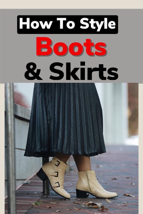 Skirts With Ankle Boots Outfit, Skirts With Ankle Boots, Skirt With Ankle Boots Outfit, How To Wear Ankle Boots With Skirts, Ankle Boots And Skirt Outfit, Long Skirt With Boots Outfit, Boots For Skirts, Boots With Skirts Outfit, Polka Dot Skirt Outfit Winter