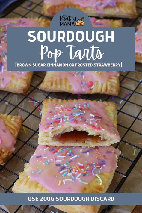 Sourdough Discard Recipes Poptarts, Sourdough Discard Valentines, Sourdough Valentines Treats, Pink Sourdough Bread, Sourdough Pop Tarts, Fun Sourdough Recipes, Valentines Sourdough, Strawberry Sourdough, Pop Tarts Recipe