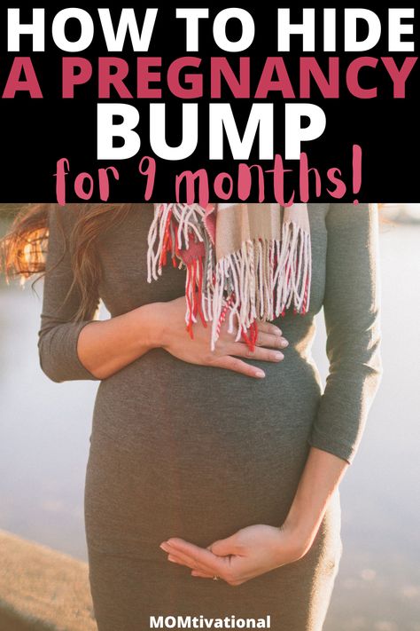 How to hide a pregnancy bump for 9 months Hiding The Bump Outfits, Hide Baby Bump Outfits, Hide Bump Outfit, Bump Pictures Monthly, Hiding Baby Bump Outfits, Hidden Pregnancy, Pregnancy Hiding Outfits, Dresses To Hide Pregnancy, Hide Pregnancy