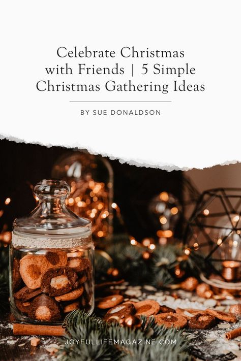 Finding the time and energy to host Christmas gatherings for friends can feel completely impossible sometimes, but in this article, Sue Donaldson reminds us just how important it is to show hospitality at Christmas time. Her 5 simple party ideas will help you make room for your guests this year without the added overwhelm. #HOSTING #CHRISTMAS #HOSTESS #CHRISTIANHOSPITALITY Christmas Gathering Ideas, Simple Party Ideas, Host Christmas, Hosting Christmas Party, Christmas With Friends, Casual Christmas Party, Christmas Luncheon, Christmas Party Host, Gathering Ideas