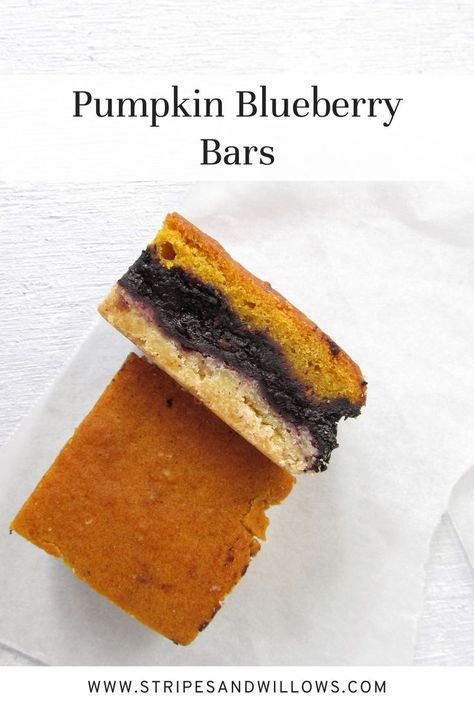 Pumpkin Blueberry Bars Pumpkin Blueberry, Blueberry Pumpkin, Blueberry Pie Bars, Blueberry Bars, Pumpkin Brownies, The Joy Of Cooking, Pie Bars, Pie Bar, Blueberry Pie