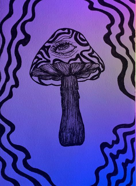 #sketch #liner #purple #aesthetic #abstractart #wallpaper #drawing #mushrooms Drawing Mushrooms, Purple Mushroom, Wallpaper Drawing, Hello Kitty T Shirt, Mushroom Wallpaper, Little Mushroom, Mushroom Drawing, Aesthetic Colors, Purple Aesthetic