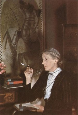 Virginia Woolf reading-with a cigarette holder. That's of such a time. Note: we think she was young when she walked into the river because of Nicole Kidman. Not so much. Virginia Wolf, Duncan Grant, Vanessa Bell, Bloomsbury Group, English Writers, Room Of One's Own, Women Writers, James Joyce, Writers And Poets