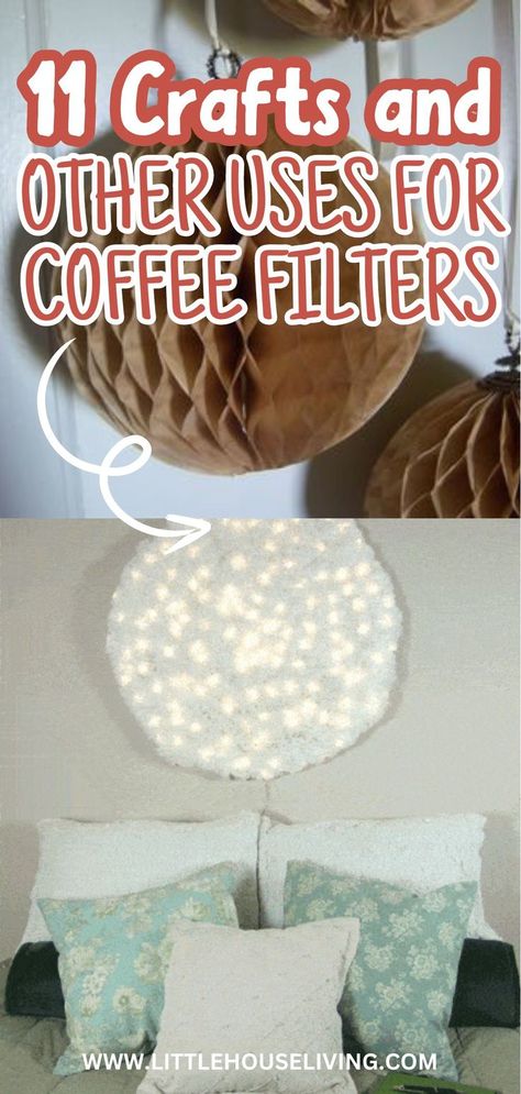 Discover a range of creative crafts you can make with coffee filters. This post features unique and fun ideas, including DIY flowers, homemade decorations, and more. Perfect for crafters of all ages, these coffee filter projects are easy to make and use simple materials. Find inspiration for your next crafting session with these versatile and budget-friendly coffee filter ideas. Uses For Coffee Filters, Cone Coffee Filter Crafts, Coffee Filter Projects, Coffee Filter Art, Coffee Ornaments, Filter Ideas, Homemade Decorations, Coffee Filter Crafts, Amazing Crafts