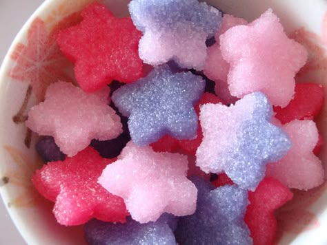 : ) Star Gummies, Star Shaped Food, Pink Star Aesthetic, Pretty Candy, Mabel Pines, Star Candy, Star Food, Sugar Cubes, I Want To Eat