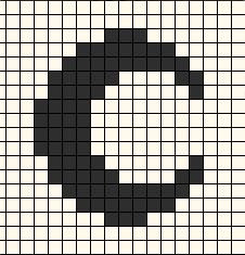 Alpha pattern #147036 | BraceletBook Alpha Pattern Moon Phases, Mini Crochet Tapestry Pattern, Crochet Tapestry Black And White, Electric Guitar Pixel Art, Tapestry Crochet Patterns Halloween, Tiny Alpha Pattern, Simple Crochet Alpha Pattern, Beginner Alpha Pattern, Mini Alpha Pattern