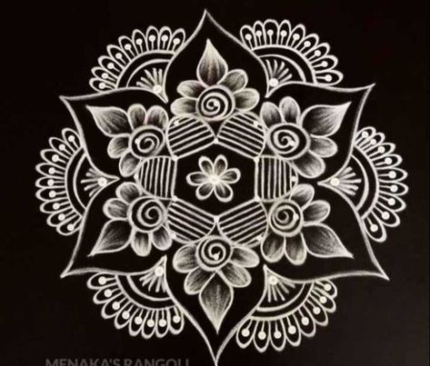 Karthigai Kolam, Rangoli Designs Sankranthi, Sankranthi Rangoli Designs, Sankranthi Rangoli, Rangoli Designs For Competition, Pongal Kolam, Sankranthi Muggulu, Very Easy Rangoli Designs, Rangoli Side Designs