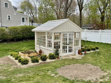 Yard Greenhouse, Window Greenhouse, Backyard Greenhouse, Backyard Office, Back Gardens, Different Plants, Landscape Pictures, Patio Stones, Garden Shed