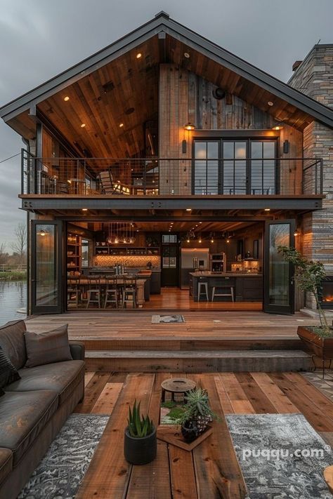 Mini Barndominium, Small Barndominium Ideas, Barndominium Ideas Interiors Rustic, Small Barndominium, Dark Trim, Barn House Design, Barn Style House Plans, Casa Country, Building Homes