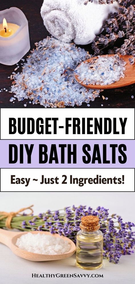 Create a soothing, spa-like experience at home with this easy DIY bath salts recipe. Using just two simple ingredients—Epsom salts and essential oils—you can mix up a relaxing treat for yourself or a thoughtful gift for others. Perfect for easing sore muscles, reducing stress, and promoting restful sleep, these homemade bath salts are both budget-friendly and quick to make. Discover the full DIY bath salts recipe and step-by-step instructions in the blog post! Diy Bath Salts Easy, Diy Bath Salts Recipe, Epsom Salt Bath Recipe, Make Your Own Bath Salts, Bath Salts Diy Recipes, Diy Bath Salts, Salt Scrub Diy, Salt Scrub Recipe, Bath Salts Recipe