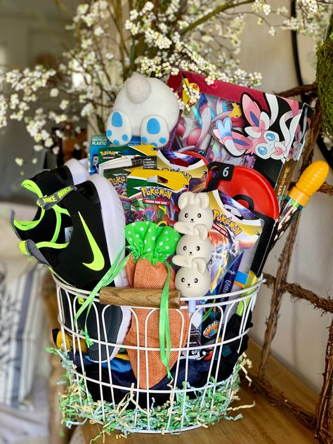 Pokemon Easter Basket, Unicorn Easter Basket, Pokemon Easter, Trading Cards Game, Recycled Plastic, Easter Baskets, Card Games, Pokemon, Recycling