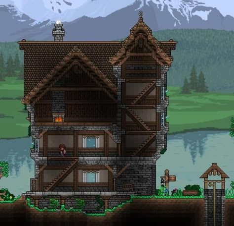 Terraria Castle, Terraria Base, Terraria Design, Terraria Houses, Terraria Game, Terrarium Base, Terraria Tips, Terraria House Ideas, Terraria House Design