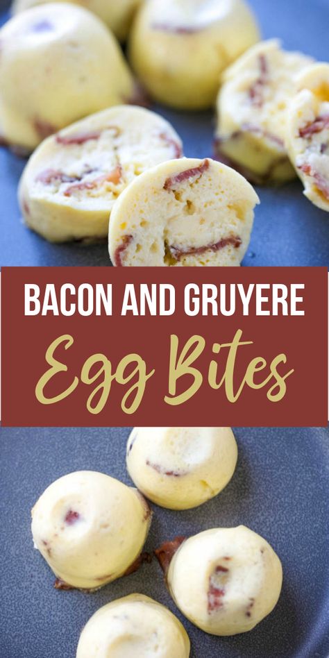 Instapot Starbucks Egg Bites, Soya Vide Egg Bites, Starbucks Eggbites Copycat Recipe Bacon, Diy Starbucks Bacon Gruyere Egg Bites, Bacon Gruyere Egg White Bites, Starbucks Breakfast Bites, How To Make Starbucks Egg Bites At Home, Instant Pot Sous Vide Egg Bites, Starbucks Egg Bites Bacon Gruyere