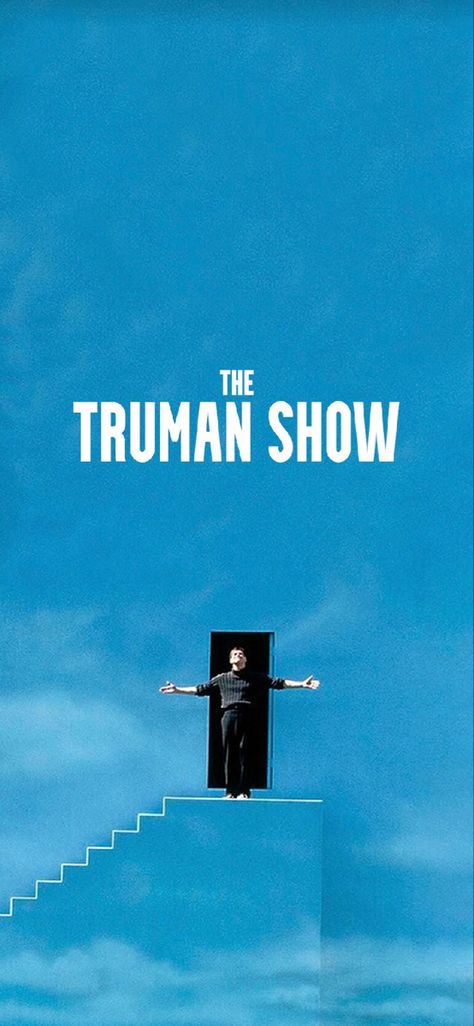 Truman Show Wallpaper, The Truman Show Poster, Film Posters Typography, The Truman Show, Post Mortem, Poster Room, Title Card, Film Art, Movie Posters Vintage