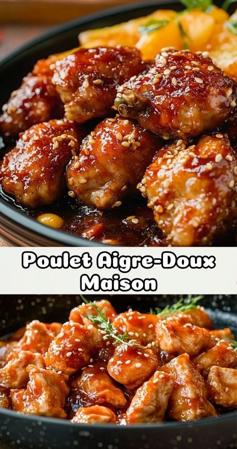 Envie d’un repas qui sort de l’ordinaire ? Testez cette recette de poulet aigre-doux maison, une association irrésistible de sucré et de salé. Accompagné de riz parfumé, ce plat vous transportera directement en Asie. Parfait pour un dîner savoureux ! Asian Recipes, Food And Drink, Nutrition, Thermomix