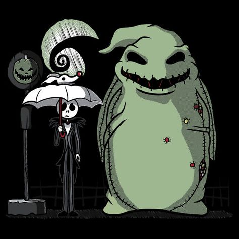 nightmare before christmas x my neighbor totoro by ratigan Jack The Pumpkin King, Tim Burton Style, Tim Burton Art, Tim Burton Films, Tim Burton Movie, The Boogeyman, Oogie Boogie, Halloween Designs, Jack And Sally