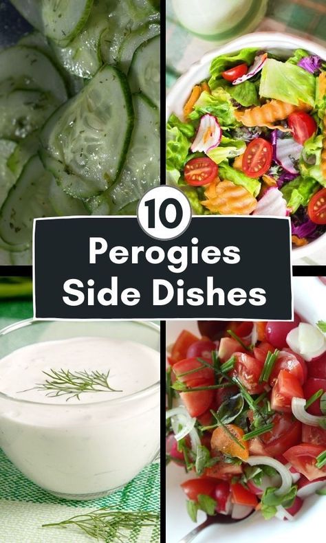 Meal With Perogies, What To Serve With Perogies Dinners, Perogie Dinner Sides, Side Dishes For Perogies, Sides For Perogies, Perogie Side Dishes Dinners, Pierogi Side Dishes, What To Eat With Pierogies, Perogie Side Dishes