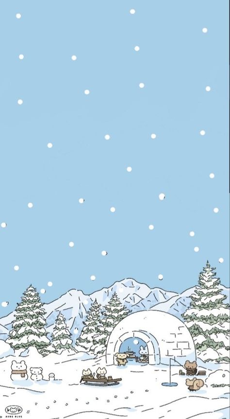 Pdf To Word, Christmas Wallpaper Iphone Cute, Apps For Iphone, Iphone Wallpaper Winter, Cute Ladybug, Wallpaper Winter, 동화 삽화, Winter Landscapes, Xmas Wallpaper