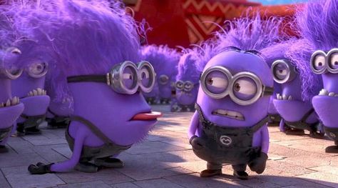 Evil Minion, Purple Minion, Despicable Me 2 Minions, Purple Minions, Happy Birthday Minions, Minions Funny Images, Minion Banana, Evil Minions, Kids Choice Awards